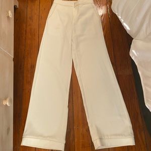 Endless Rose White Flared Pants